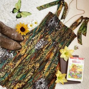 Y2k Allen B. Fairycore asymmetrical flowy dress